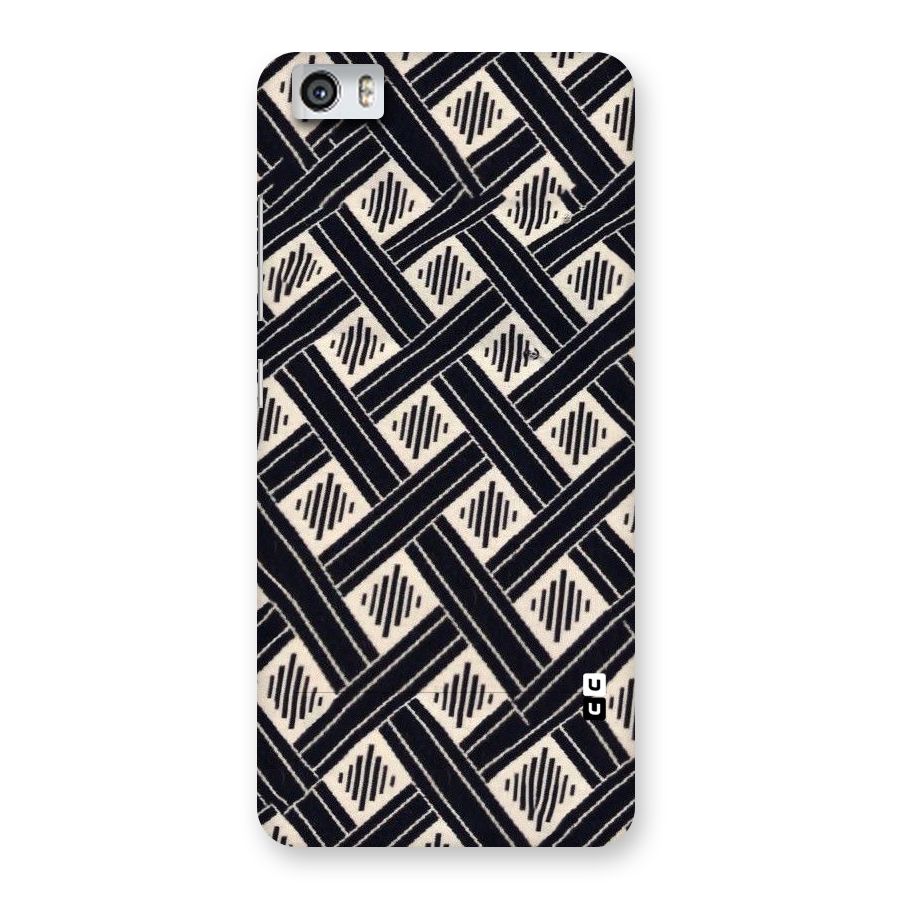 Black Beige Criscros Back Case for Xiaomi Redmi Mi5