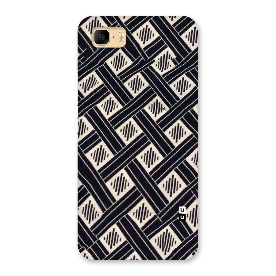 Black Beige Criscros Back Case for Zenfone 3s Max