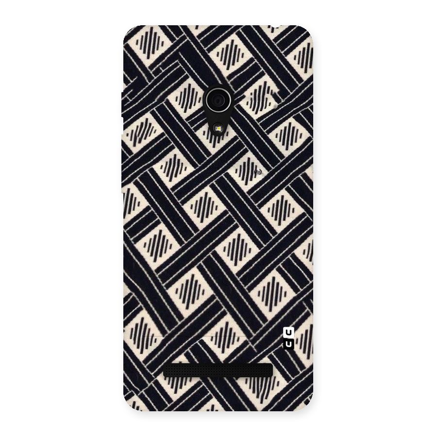 Black Beige Criscros Back Case for Zenfone 5