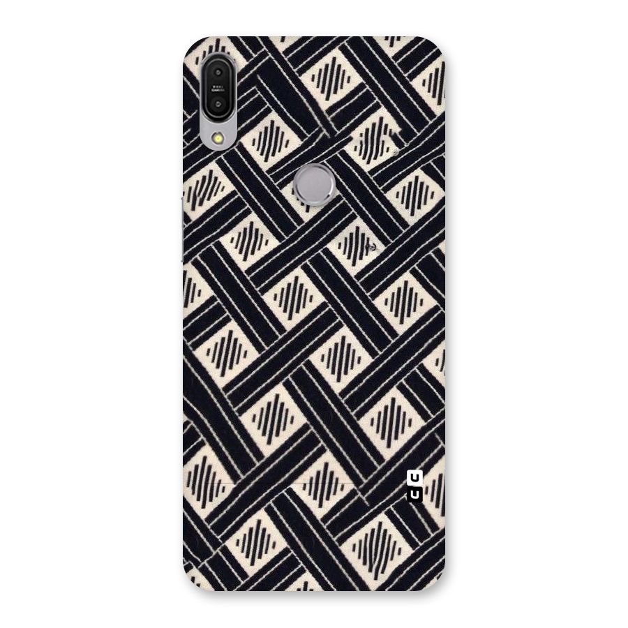 Black Beige Criscros Back Case for Zenfone Max Pro M1