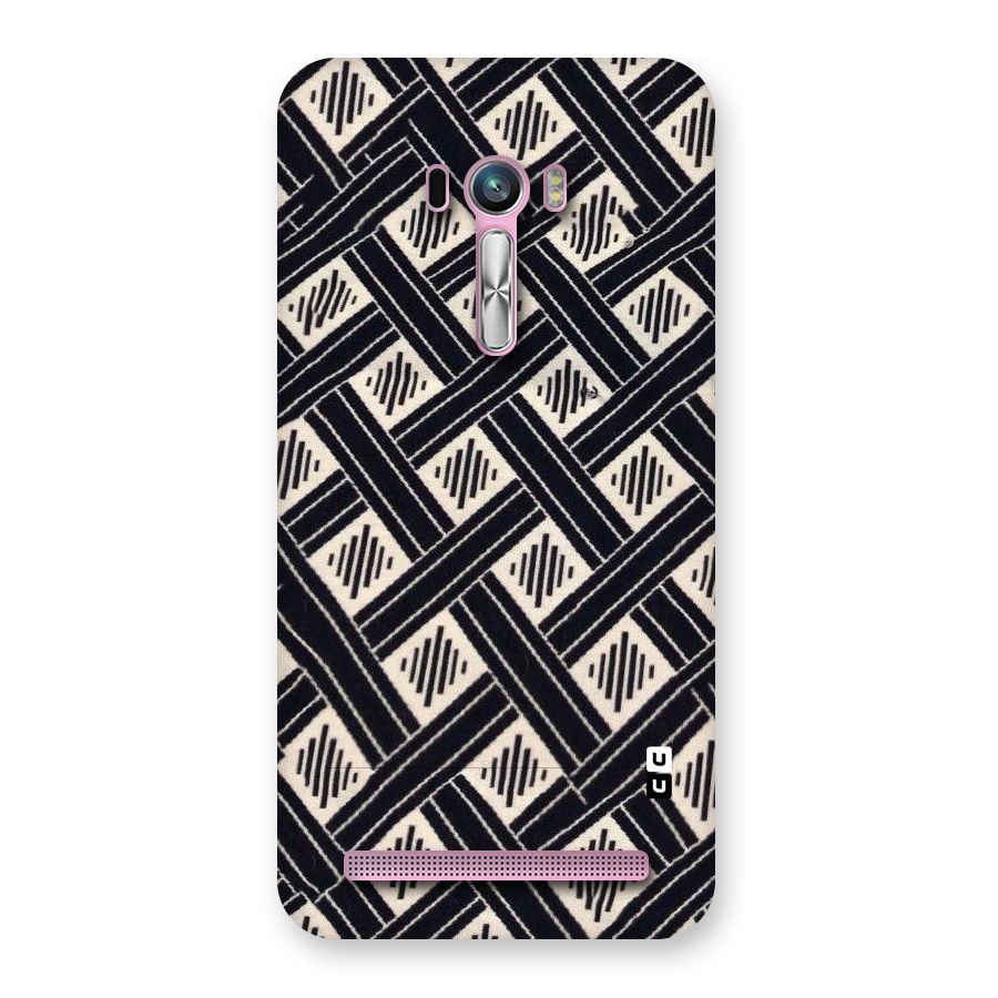 Black Beige Criscros Back Case for Zenfone Selfie