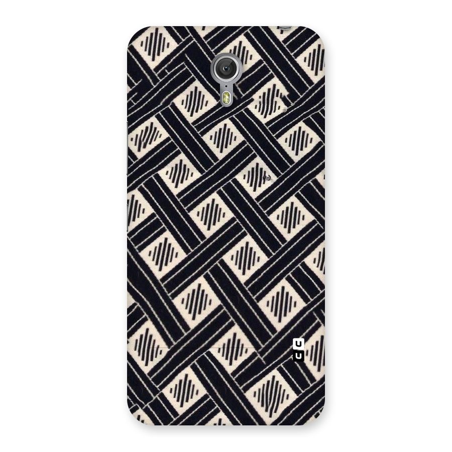 Black Beige Criscros Back Case for Zuk Z1