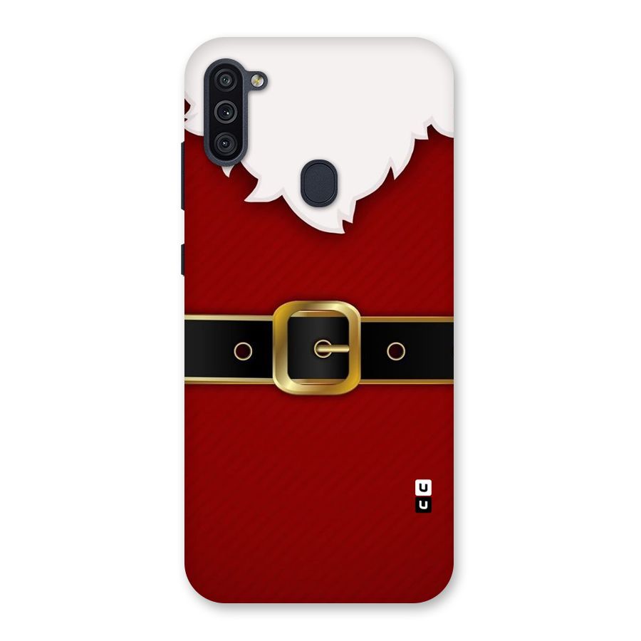 Black Belt Design Back Case for Galaxy M11
