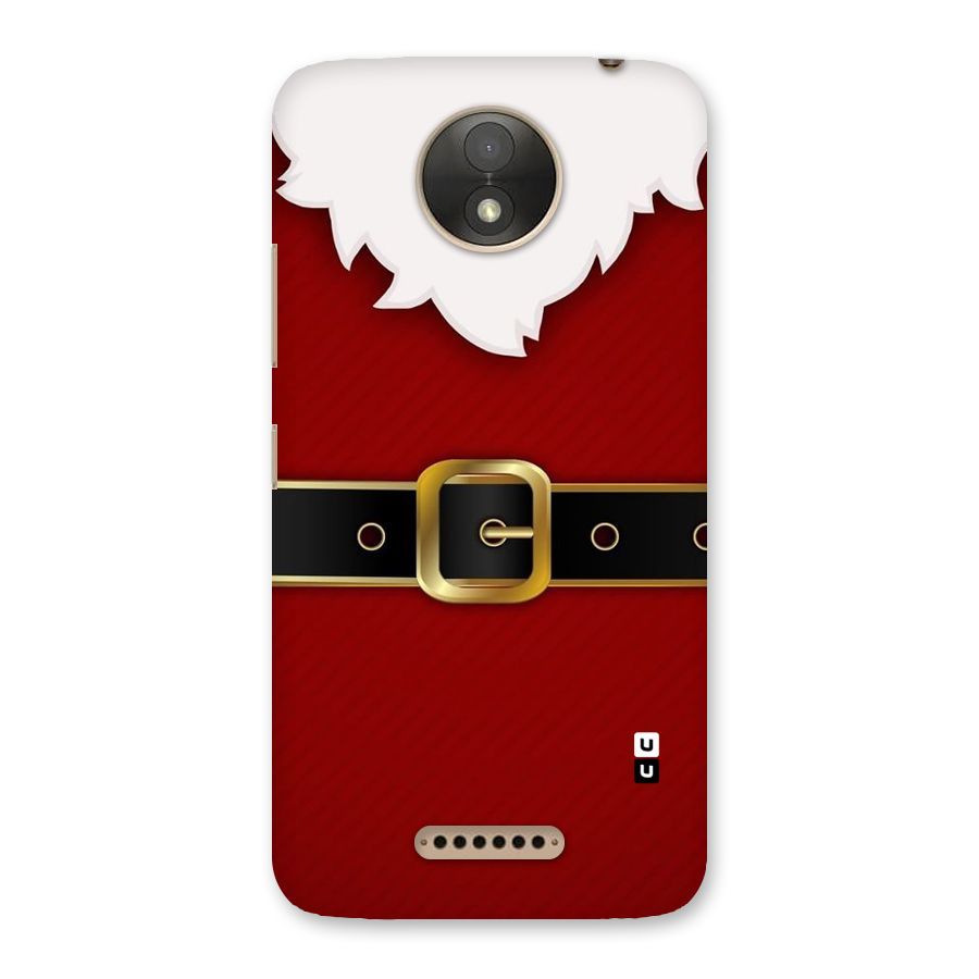Black Belt Design Back Case for Moto C Plus