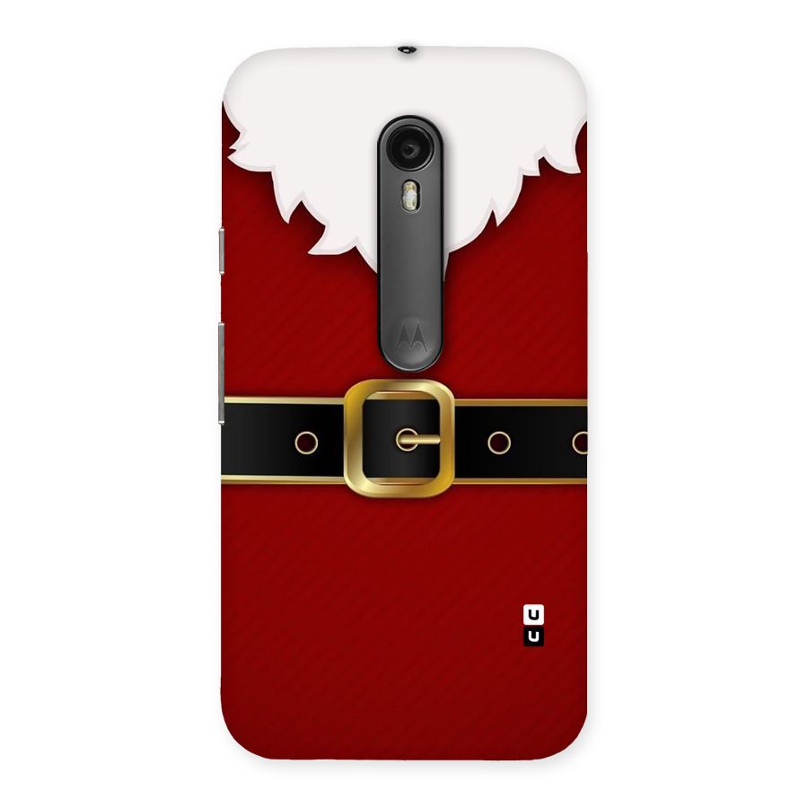 Black Belt Design Back Case for Moto G3