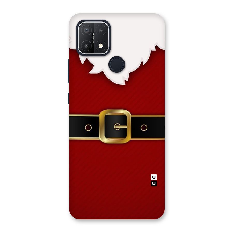 Black Belt Design Back Case for Oppo A15