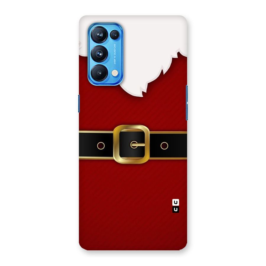 Black Belt Design Back Case for Oppo Reno5 Pro 5G