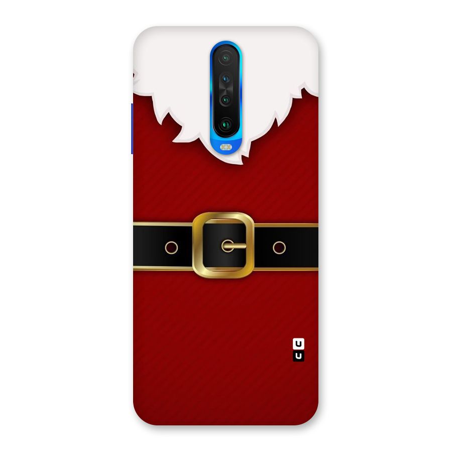 Black Belt Design Back Case for Poco X2