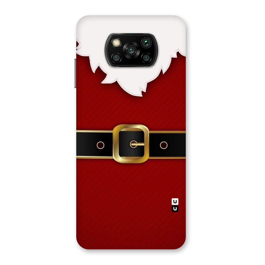 Black Belt Design Back Case for Poco X3