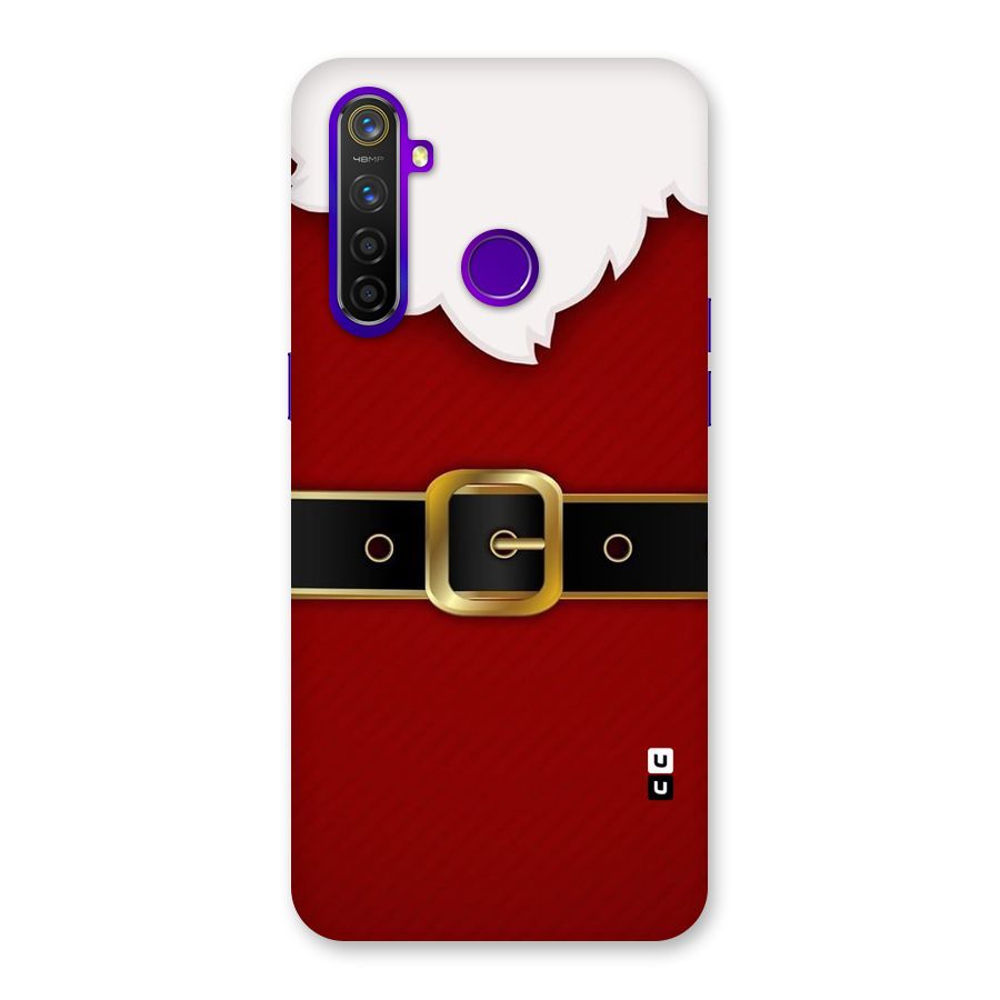 Black Belt Design Back Case for Realme 5 Pro