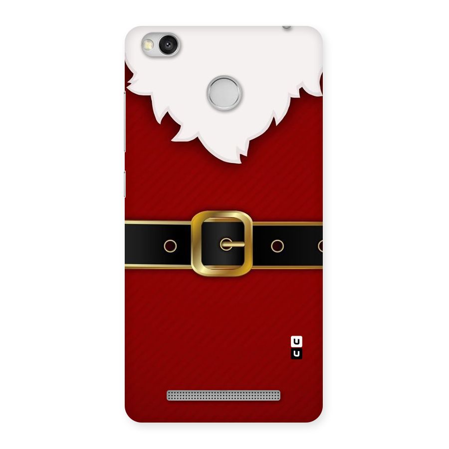 Black Belt Design Back Case for Redmi 3S Prime