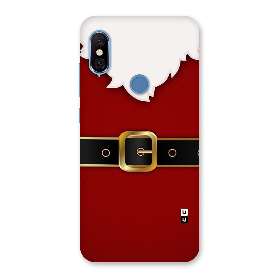 Black Belt Design Back Case for Redmi Note 6 Pro