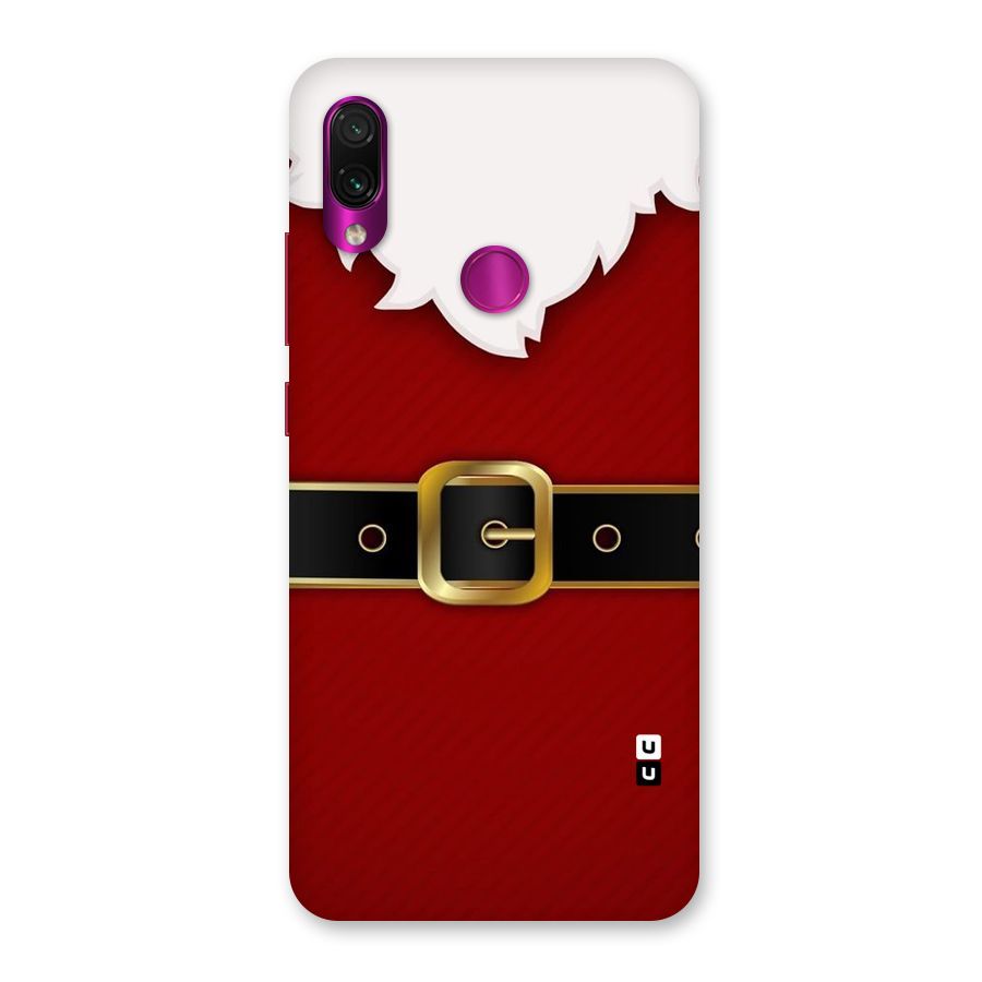 Black Belt Design Back Case for Redmi Note 7 Pro