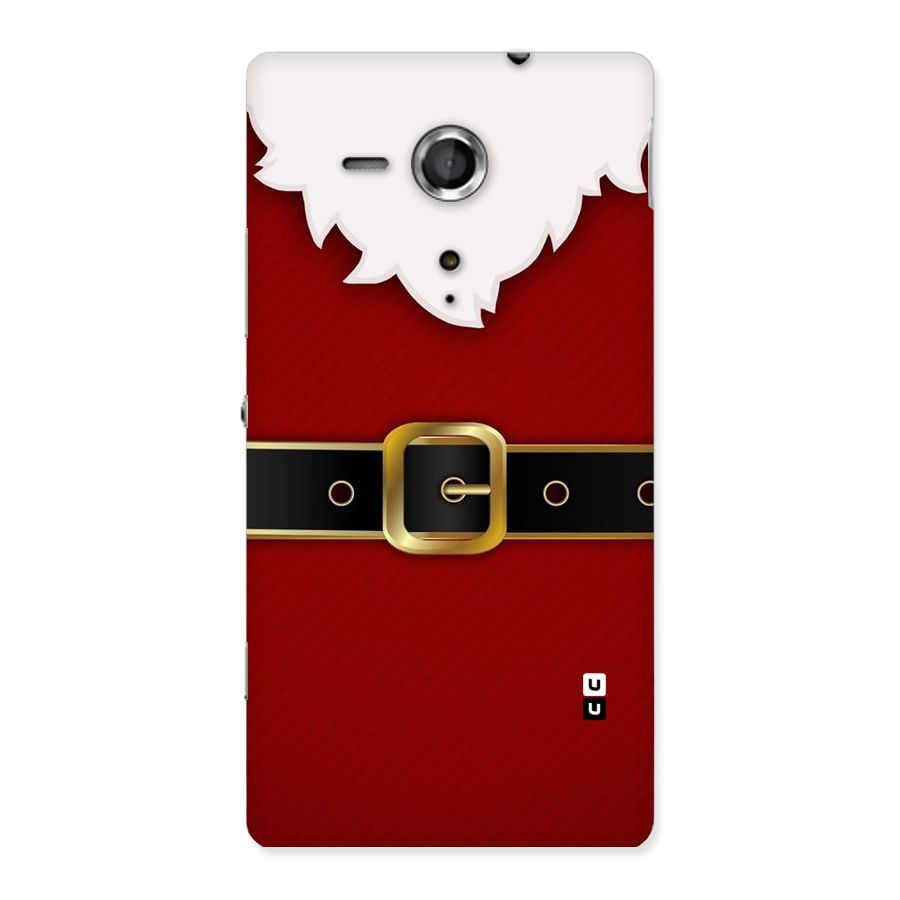 Black Belt Design Back Case for Sony Xperia SP
