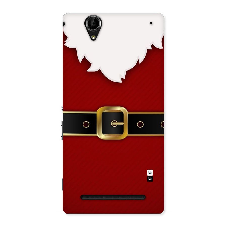 Black Belt Design Back Case for Sony Xperia T2
