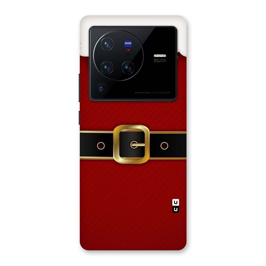 Black Belt Design Back Case for Vivo X80 Pro