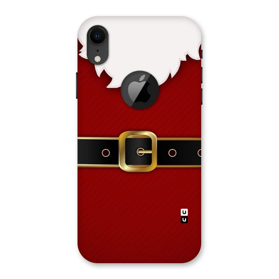 Black Belt Design Back Case for iPhone XR Logo Cut