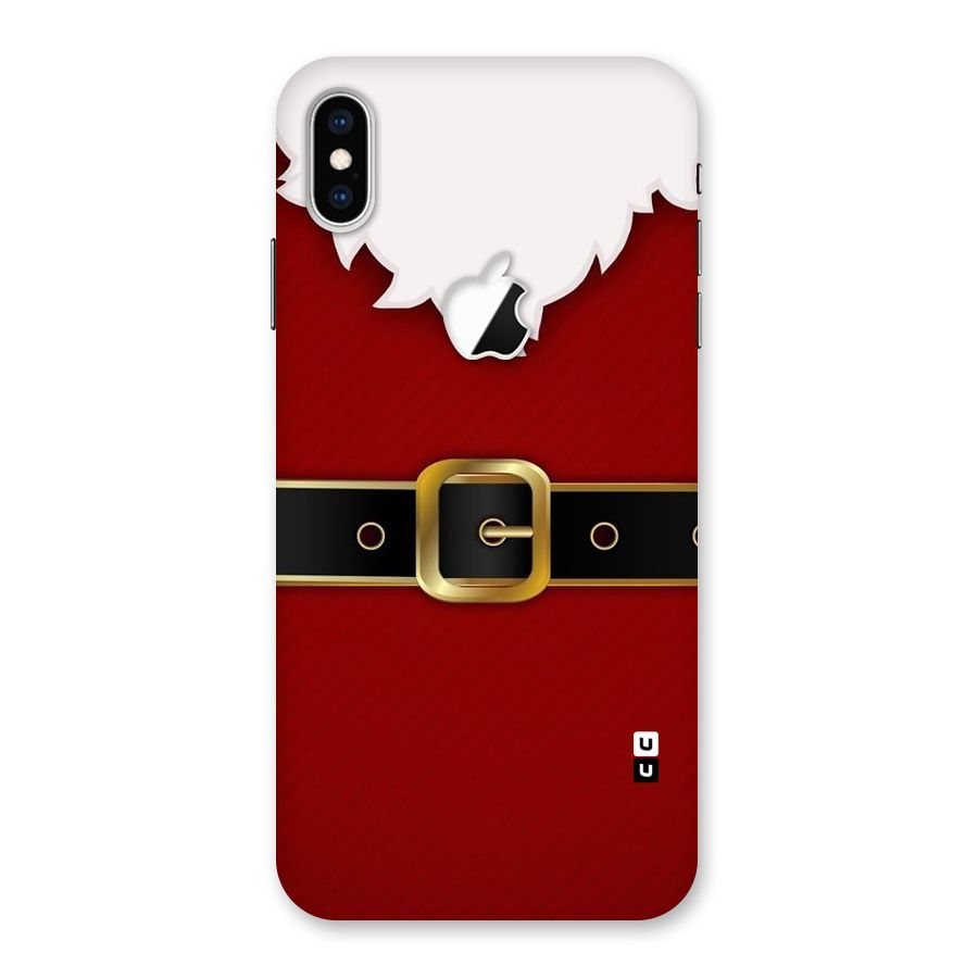 Black Belt Design Back Case for iPhone XS Max Apple Cut