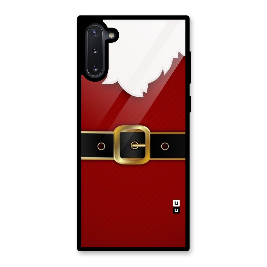 Black Belt Design Glass Back Case for Galaxy Note 10