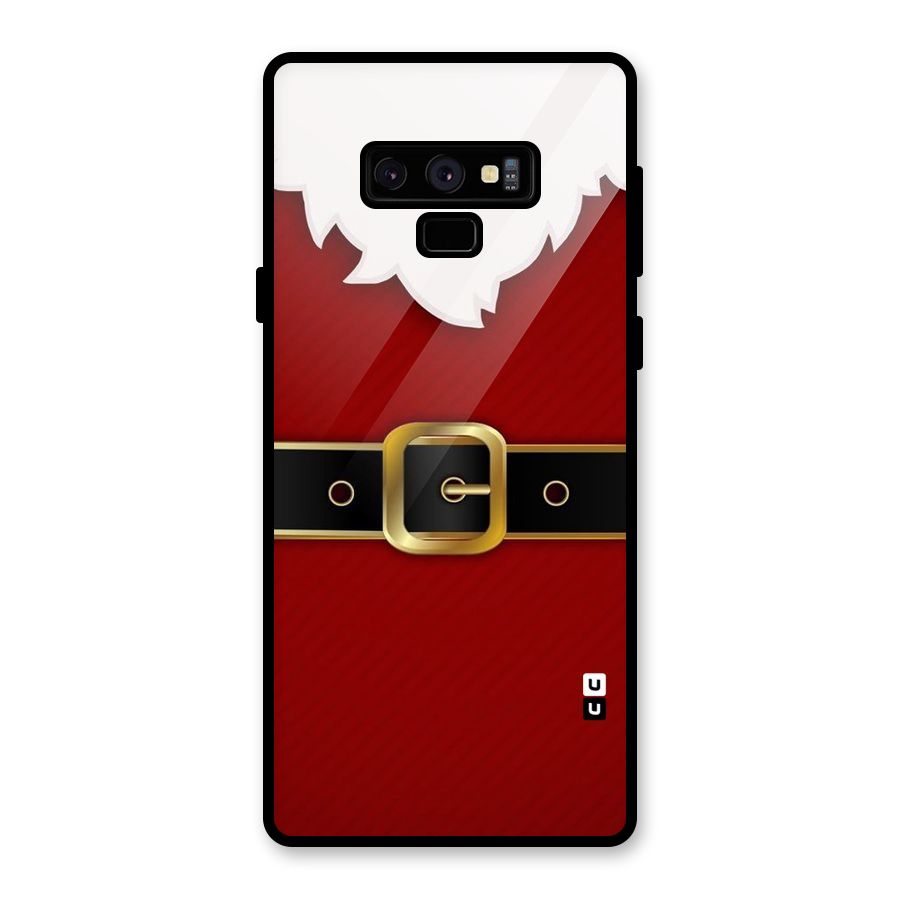 Black Belt Design Glass Back Case for Galaxy Note 9