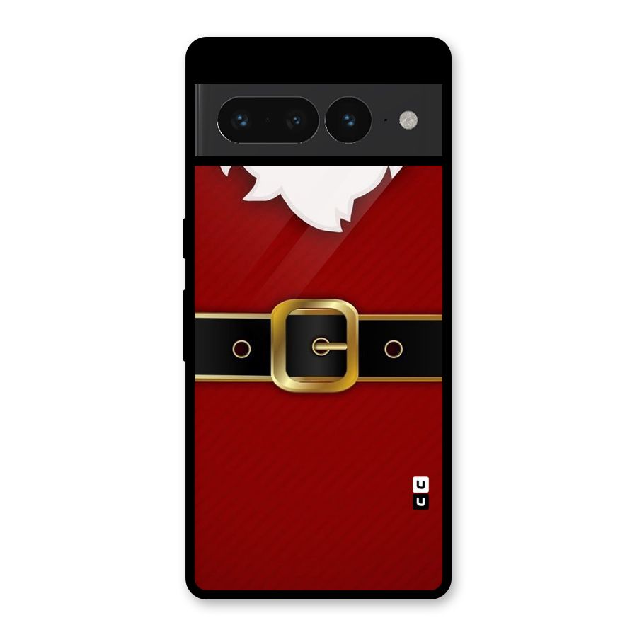 Black Belt Design Glass Back Case for Google Pixel 7 Pro