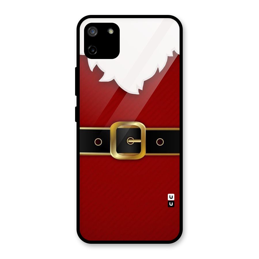 Black Belt Design Glass Back Case for Realme C11