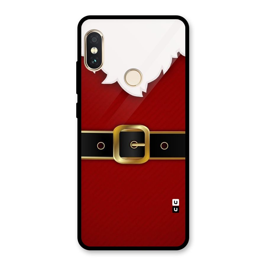 Black Belt Design Glass Back Case for Redmi Note 5 Pro