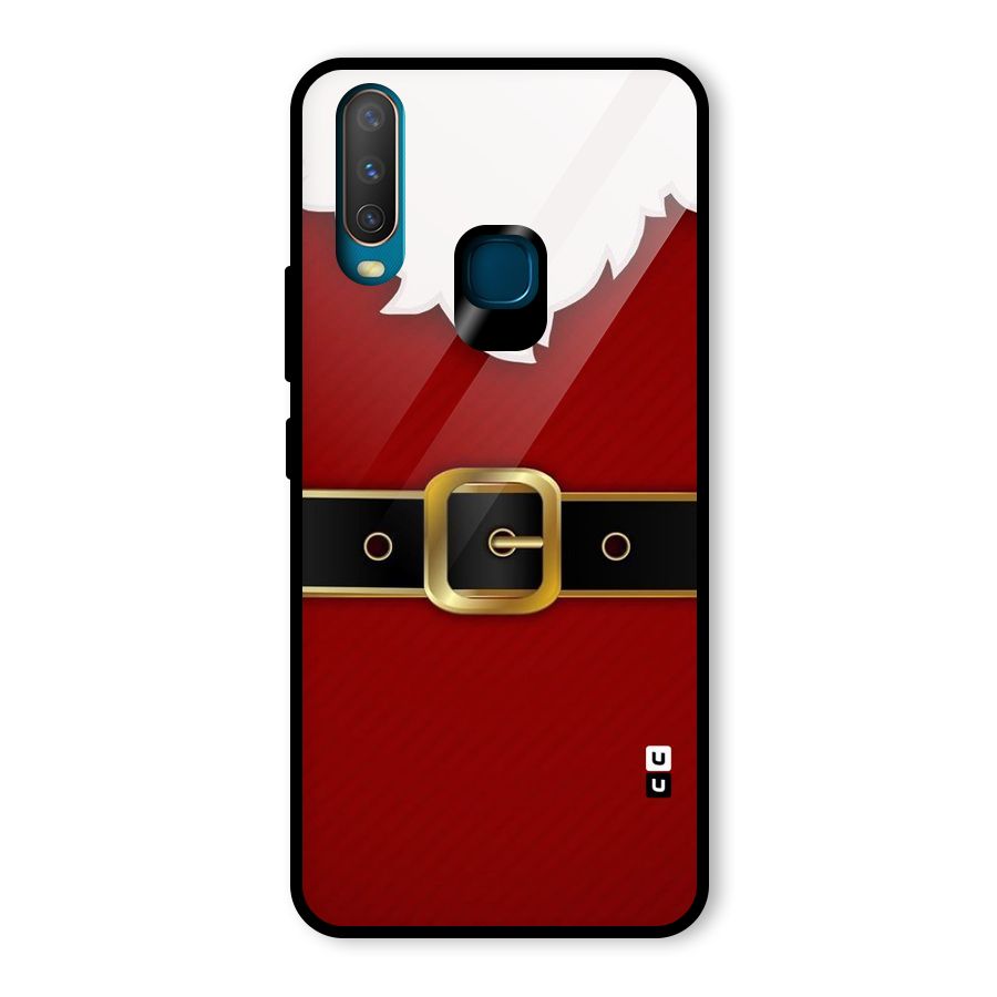 Black Belt Design Glass Back Case for Vivo U10