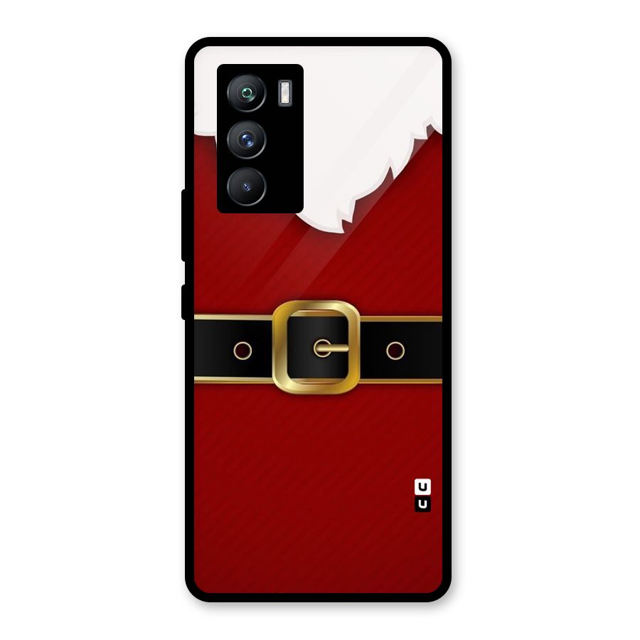 Black Belt Design Glass Back Case for Vivo iQOO 9 SE