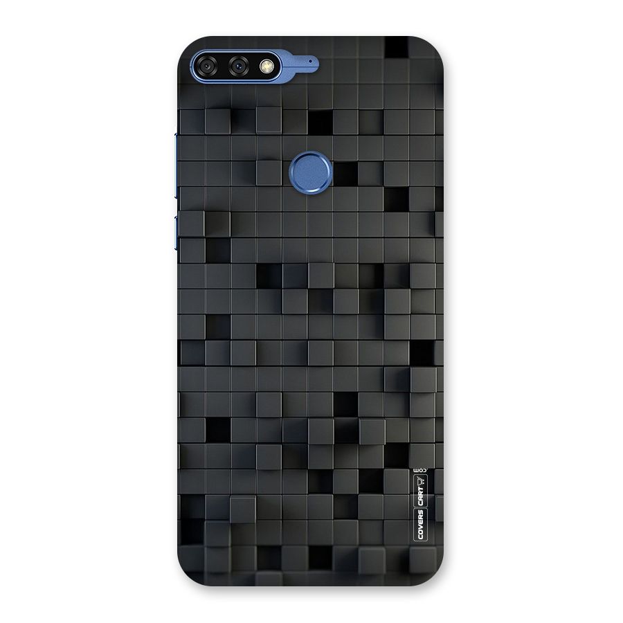 Black Bricks Back Case for Honor 7C