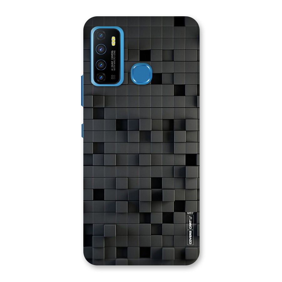 Black Bricks Back Case for Infinix Hot 9
