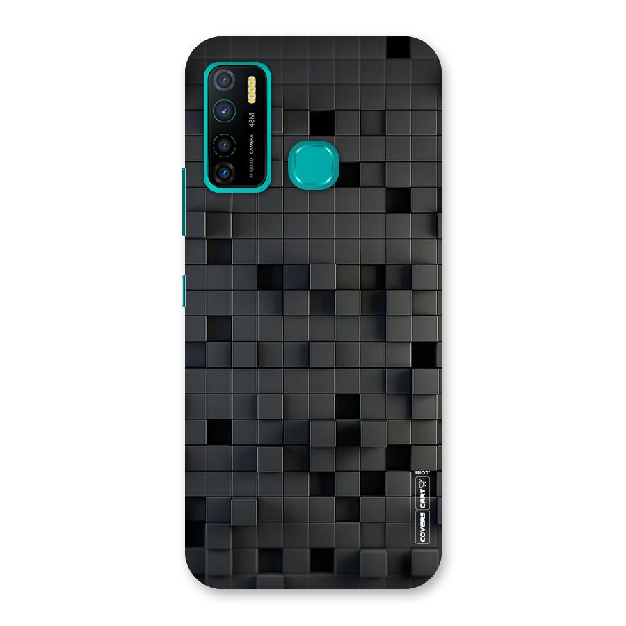 Black Bricks Back Case for Infinix Hot 9 Pro