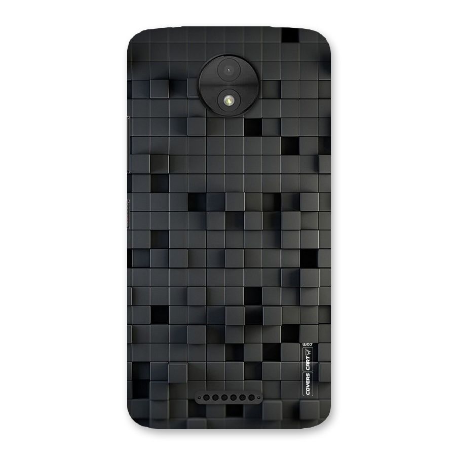 Black Bricks Back Case for Moto C