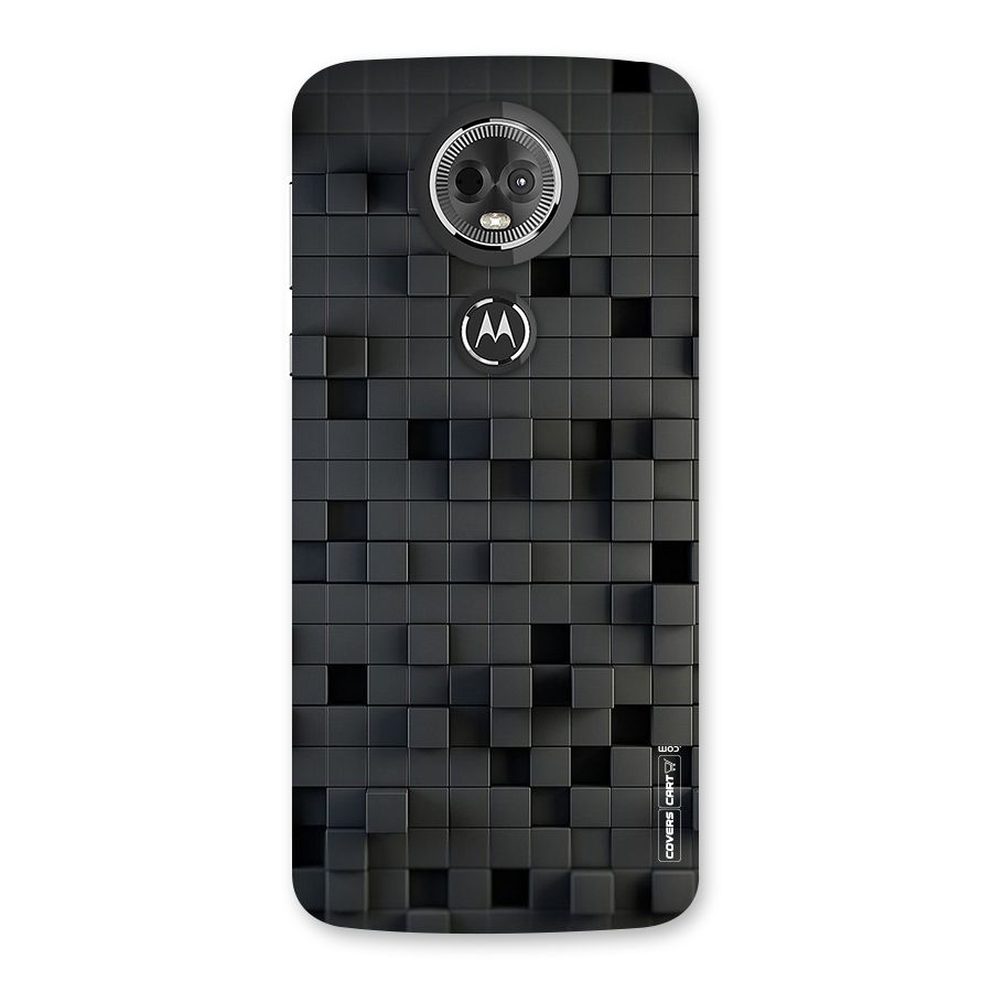 Black Bricks Back Case for Moto E5 Plus