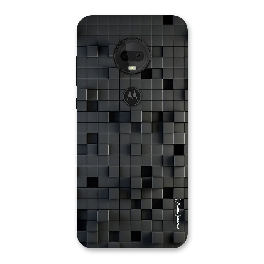 Black Bricks Back Case for Moto G7