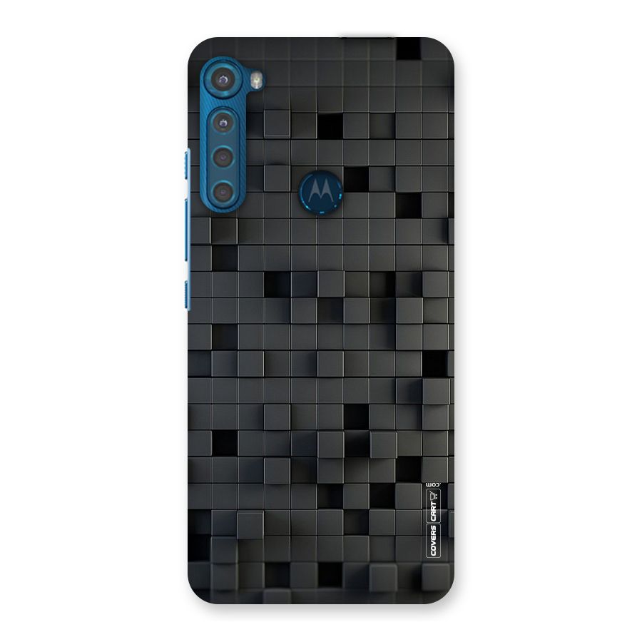 Black Bricks Back Case for Motorola One Fusion Plus