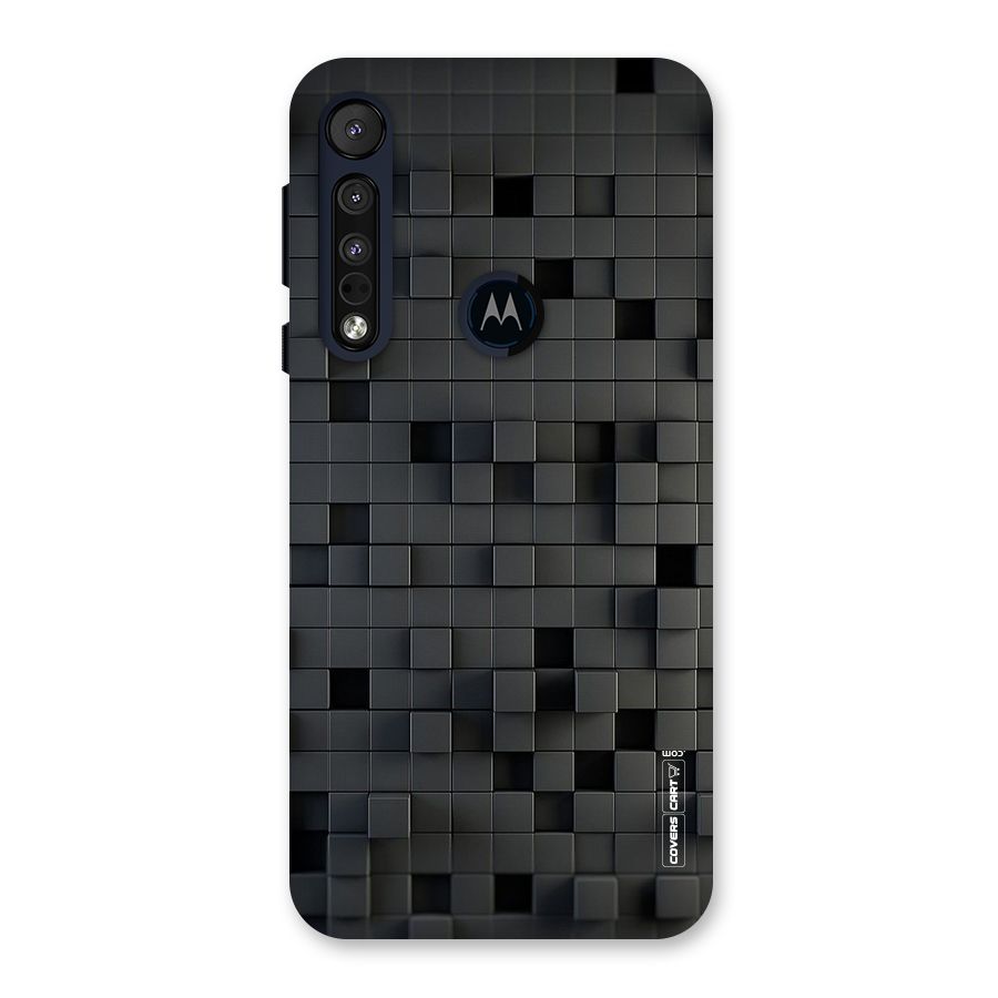 Black Bricks Back Case for Motorola One Macro