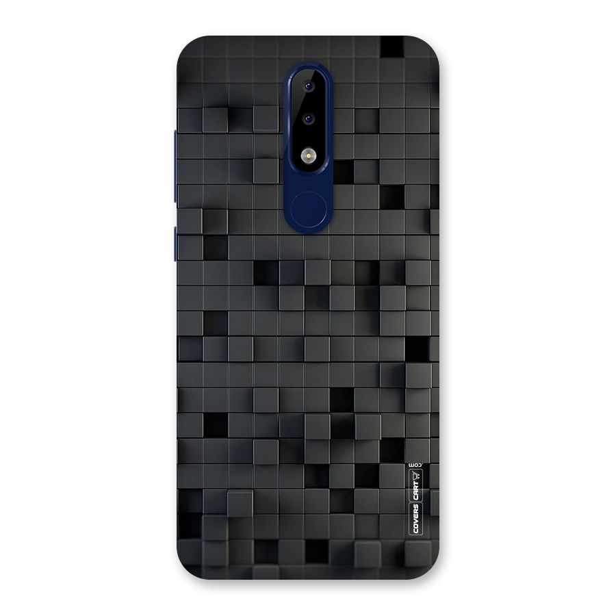 Black Bricks Back Case for Nokia 5.1 Plus