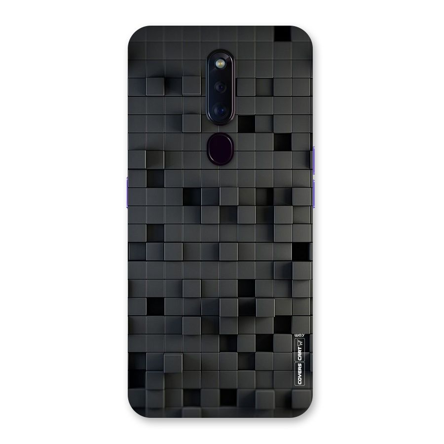Black Bricks Back Case for Oppo F11 Pro