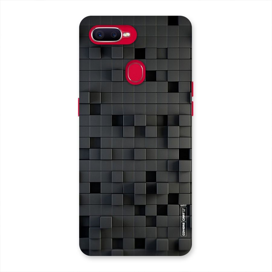Black Bricks Back Case for Oppo F9 Pro