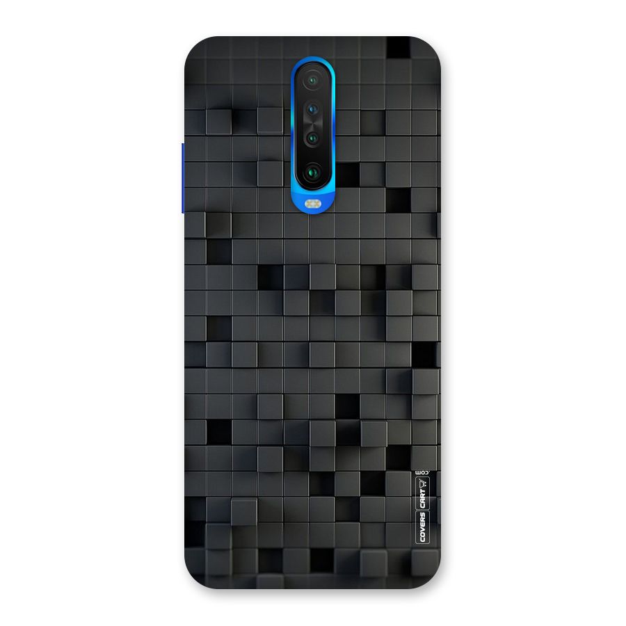 Black Bricks Back Case for Poco X2