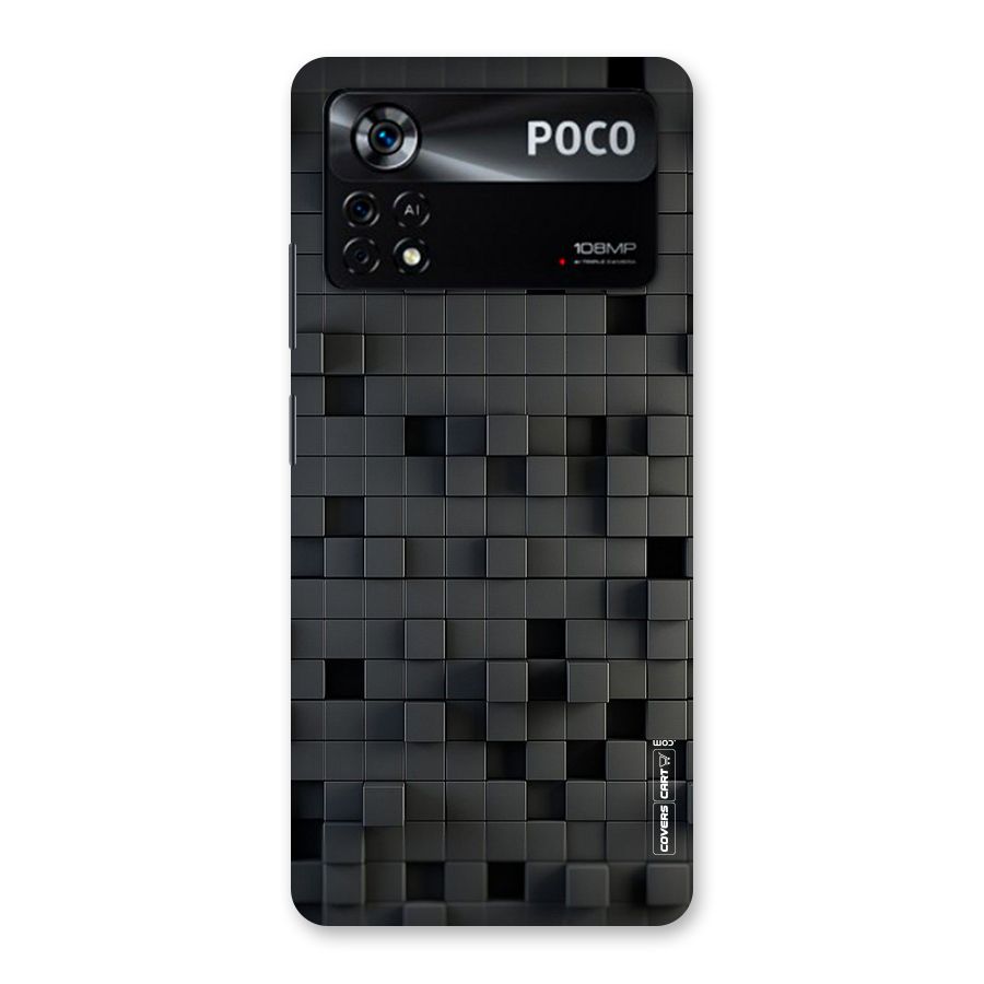 Black Bricks Back Case for Poco X4 Pro 5G