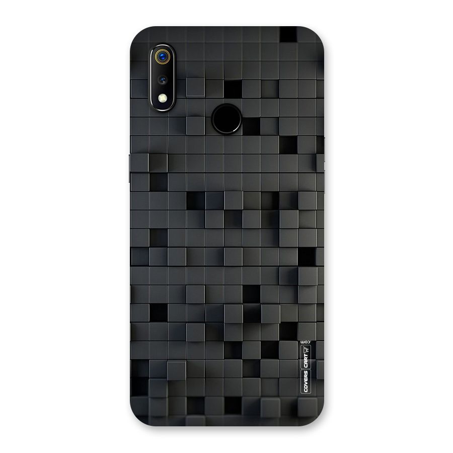 Black Bricks Back Case for Realme 3