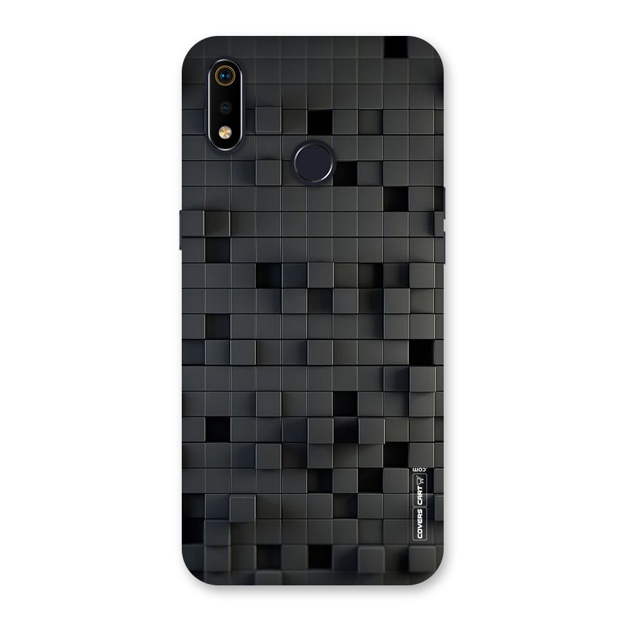 Black Bricks Back Case for Realme 3i