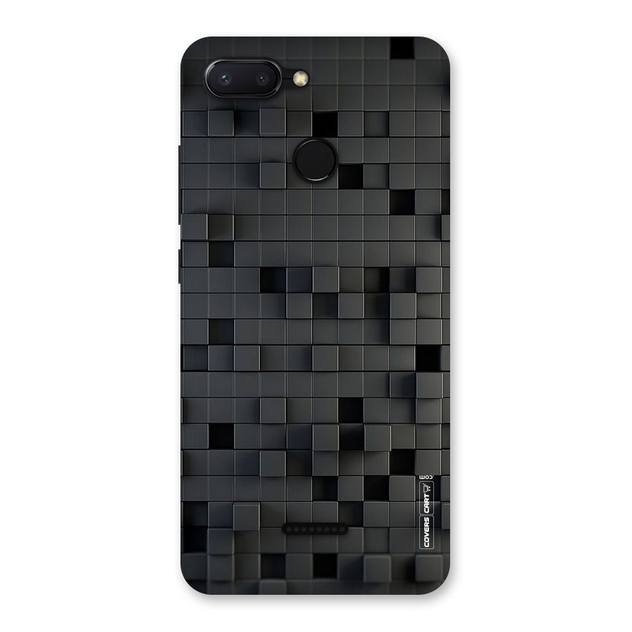 Black Bricks Back Case for Redmi 6