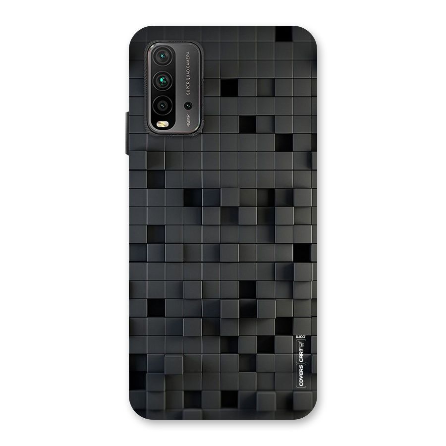 Black Bricks Back Case for Redmi 9 Power