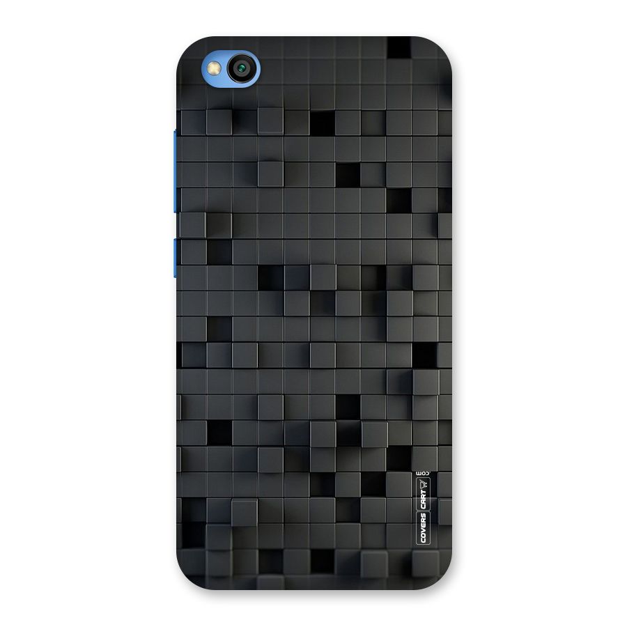 Black Bricks Back Case for Redmi Go
