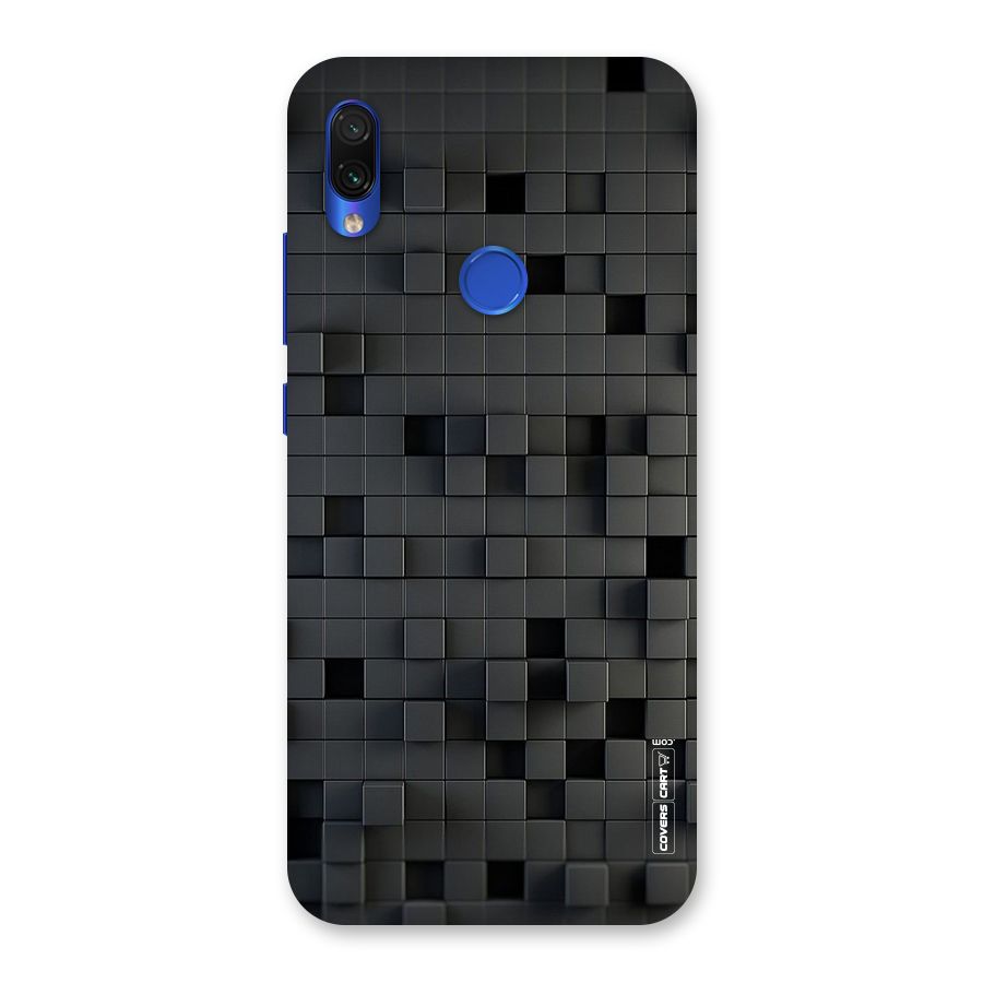 Black Bricks Back Case for Redmi Note 7S