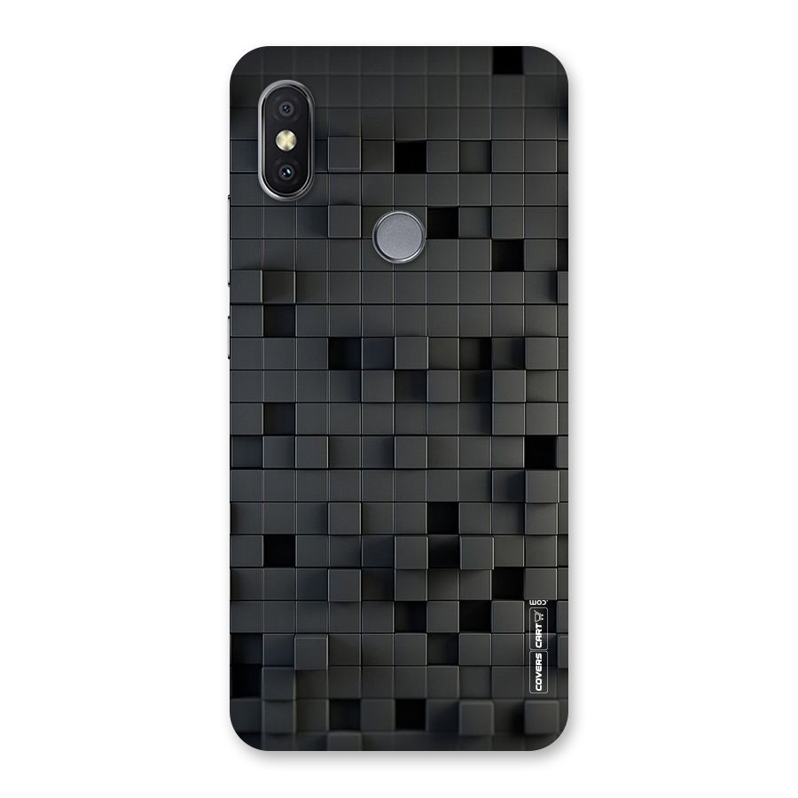 Black Bricks Back Case for Redmi Y2