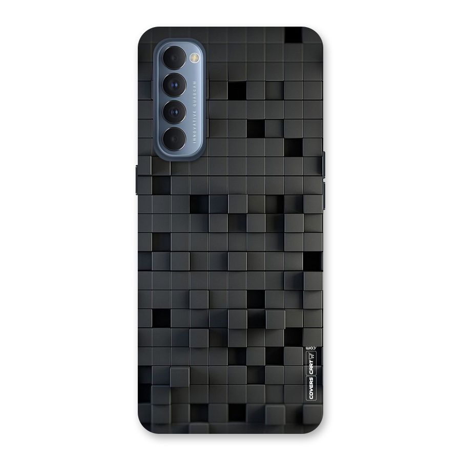 Black Bricks Back Case for Reno4 Pro